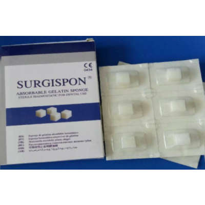 ΣΠΟΓΓΟΣ ΑΙΜΟΣΤΑΤΙΚΟΣ SURGISPON DENTAL CUBE 10*10*10mm